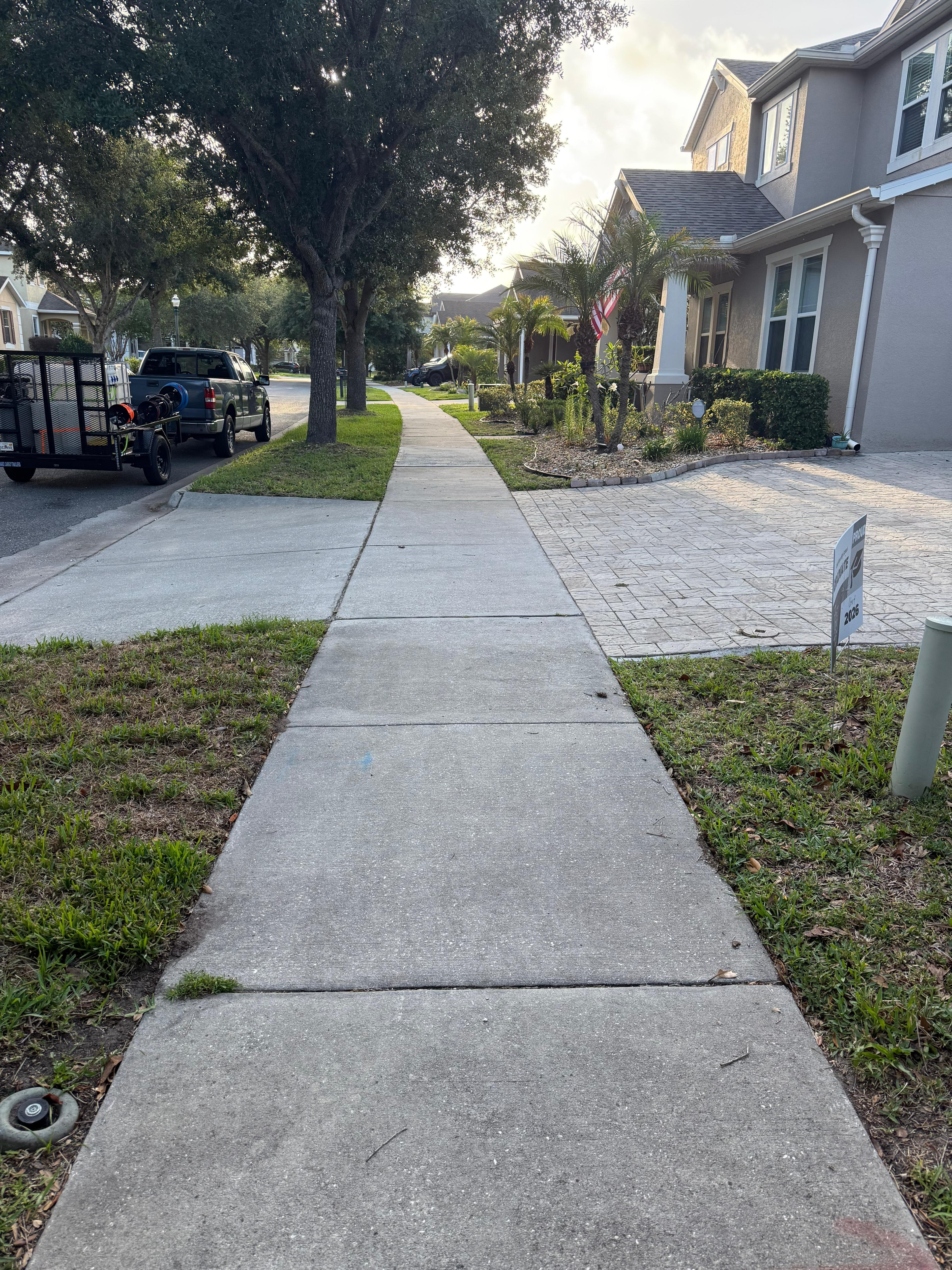 Sidewalk Cleaning 2 before cleaning