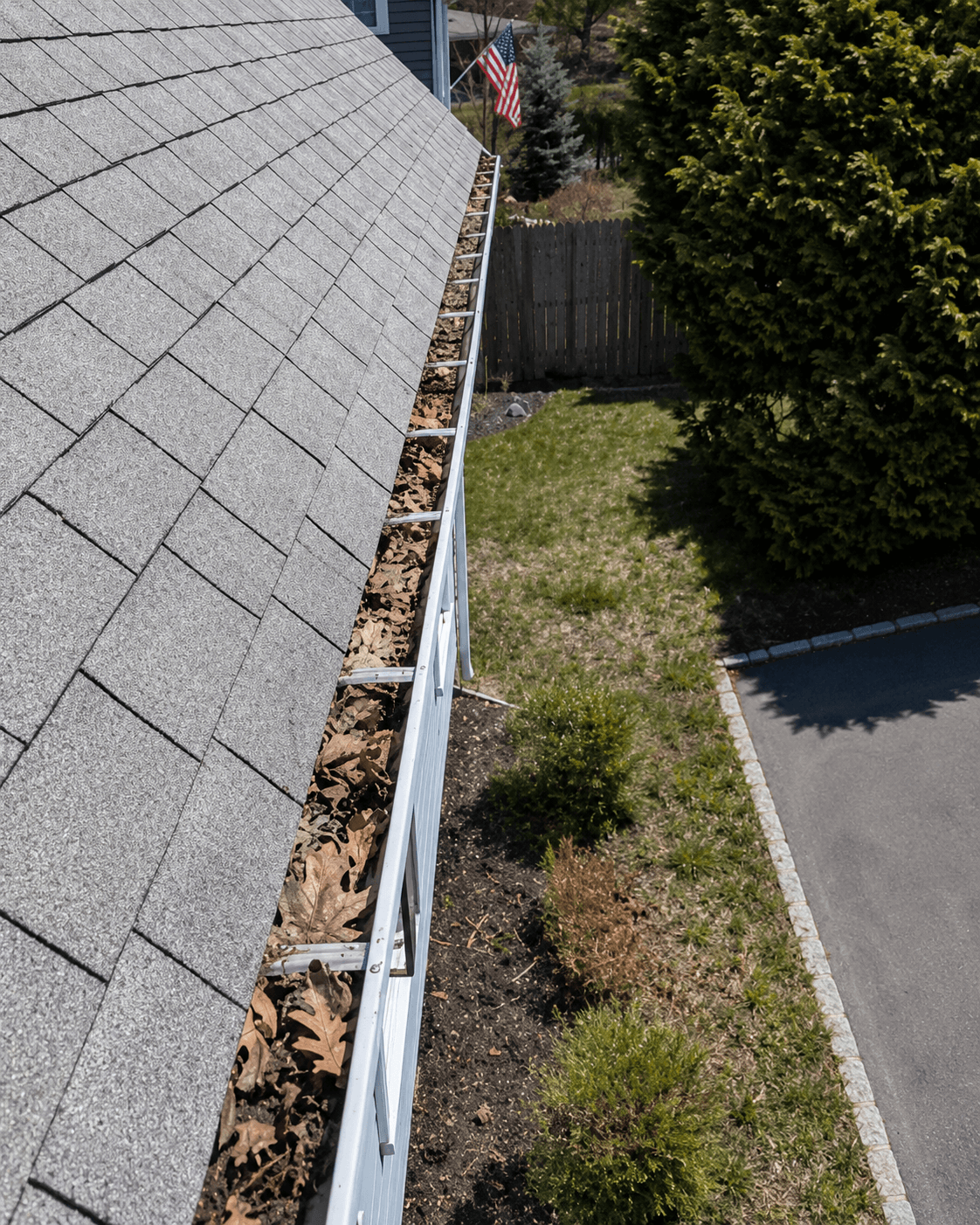 Gutter Cleaning before cleaning