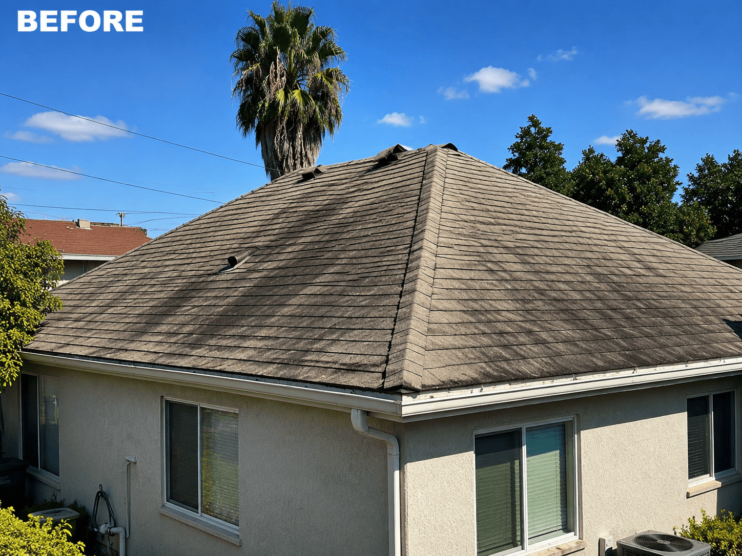 Roof Cleaning before cleaning